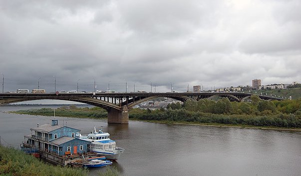 Пристань на реке Ока.