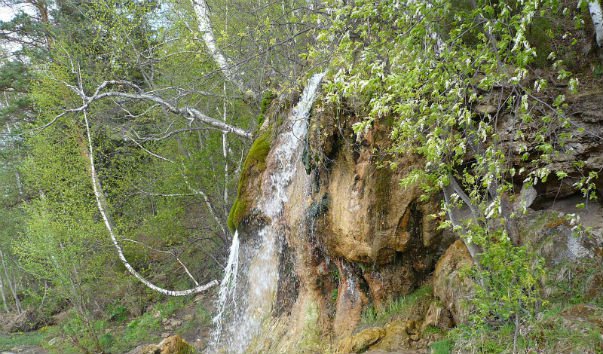 Водопад Плакун в Суксунском районе